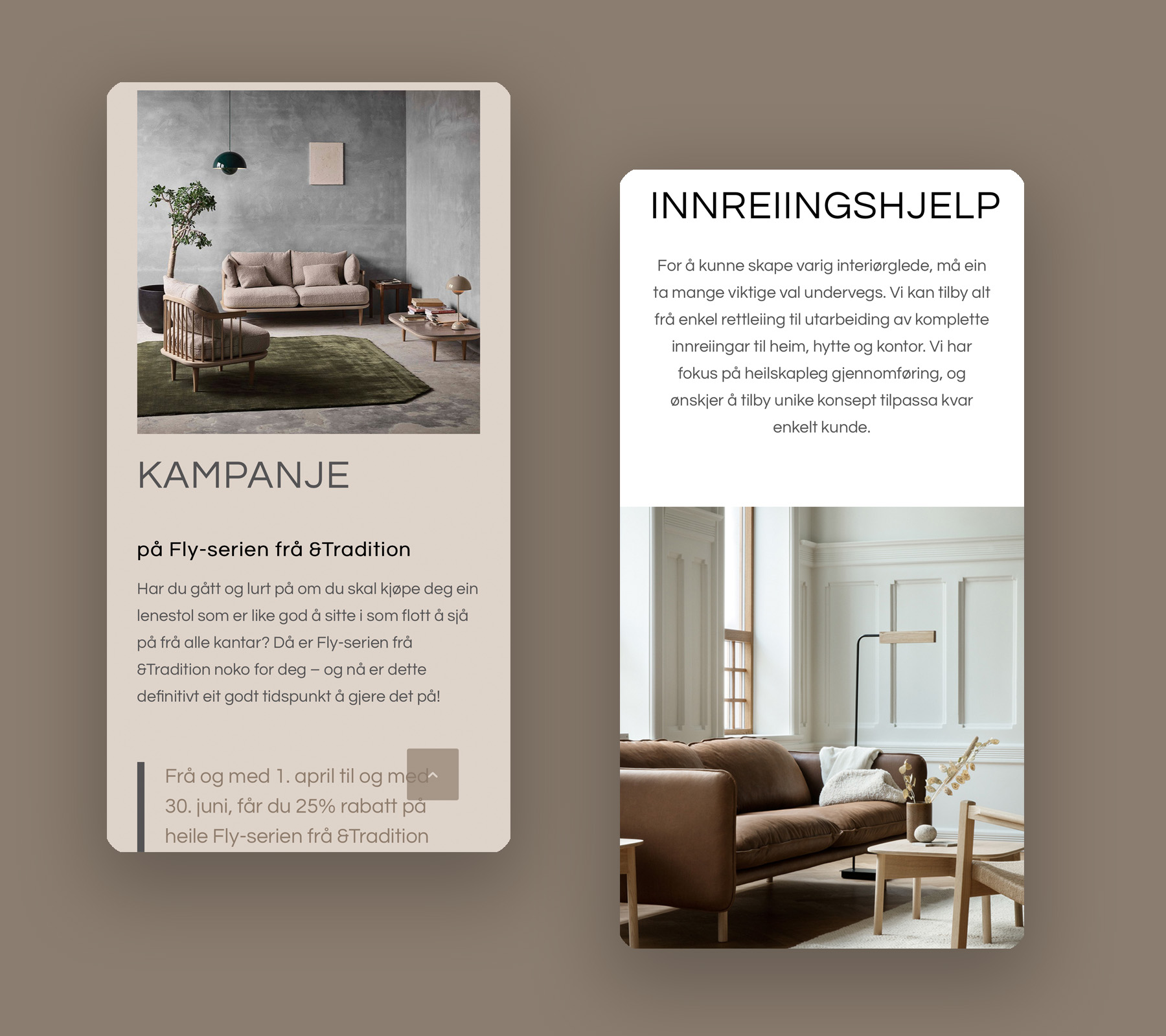 Marias Hus nettstad Nettstad til interiørbutikken Marias Hus • A til Å - atilaa.no
